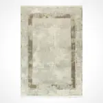 Ayora Çerçeveli Krem Polipropilen ve Polyester Makine Halısı - Görsel 2