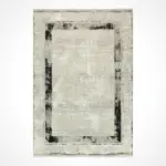 Mancha Çerçeveli Gri Polipropilen ve Polyester Makine Halısı - Görsel 6