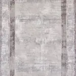 Bonillo Çerçeveli Gri Polipropilen ve Polyester Makine Halısı