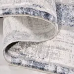 Munera Çerçeveli Gri Polipropilen ve Polyester Makine Halısı - Görsel 4