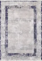 Munera Çerçeveli Gri Polipropilen ve Polyester Makine Halısı