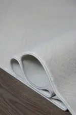 Andora Modern Krem Polyester Makine Halısı - Görsel 4