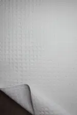 Beito Modern Beyaz Polyester Makine Halısı - Görsel 4