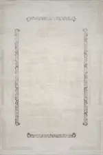 Vanze Çerçeveli Krem Akrilik Makine Halısı