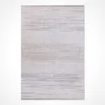 Cossato Modern Gri Triko Akrilik Pamuk Atkılı Makine Halısı - Görsel 2