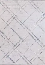 Sesia Modern Gri Triko Akrilik Pamuk Atkılı Makine Halısı