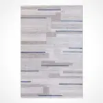 Olmeto Modern Gri Triko Akrilik Pamuk Atkılı Makine Halısı - Görsel 2