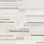 Badia Modern Krem Triko Akrilik Pamuk Atkılı Makine Halısı