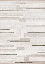 Badia Modern Krem Triko Akrilik Pamuk Atkılı Makine Halısı