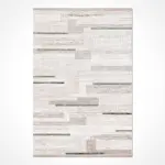 Badia Modern Krem Triko Akrilik Pamuk Atkılı Makine Halısı - Görsel 2