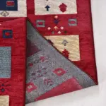 Loburg Modern Kırmızı Pamuklu ve Polyester  Makine Halısı - Görsel 3