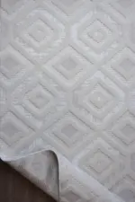 Dornes Modern Bej Polyester Makine Halısı - Görsel 4