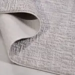 Gaudens Modern Gri Akrilik Kaydırmaz Tabanlı Makine Halısı - Görsel 4