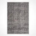 Foix Modern Koyu Gri Akrilik Kaydırmaz Tabanlı Makine Halısı - Görsel 2