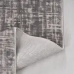 Foix Modern Koyu Gri Akrilik Kaydırmaz Tabanlı Makine Halısı - Görsel 3