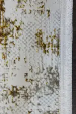 Gare Modern Krem Polyester Makine Halısı - Görsel 3