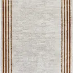 Haute Çerçeveli Gri Polyester Makine Halısı