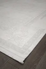 Acaya Çerçeveli Krem Akrilik Makine Halısı - Görsel 2