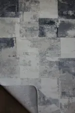 Fombio Modern Krem Polyester Makine Halısı - Görsel 4