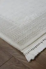 Savio Çerçeveli Krem Akrilik Makine Halısı - Görsel 2