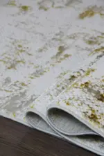 Gare Modern Krem Polyester Makine Halısı - Görsel 6