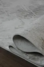 Drap Modern Bej Akrilik Makine Halısı - Görsel 6