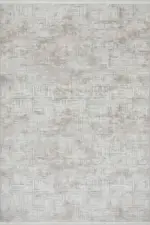 Lübet Modern Krem Vizon Çizgili Akrilik Makine Halısı