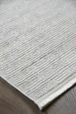 Foix Modern Krem Akrilik Makine Halısı