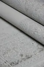 Pessac Çerçeveli Göbekli Krem Polyester Makine Halısı - Görsel 7