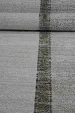 Naveil Çerçeveli Krem Kahve Çizgili Akrilik Makine Halısı - Görsel 5