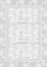 Sopra Çerçeveli Krem Akrilik Pamuk Tabanlı Makine Halısı