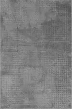 Streb Modern Gri Polyester Makine Halısı