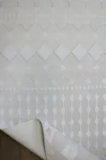 Batley Modern Krem Akrilik Makine Halısı - Görsel 4