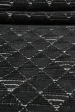 Munera Modern Antrasit Yıkanabilir Polyester,Pamuk Makine Halısı - Görsel 5