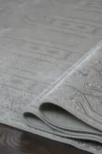 Bruino Modern Krem Polyester Makine Halısı - Görsel 6