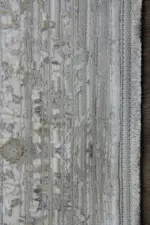 Durham Çerçeveli Krem Gri Göbekli Akrilik Makine Halısı - Görsel 3