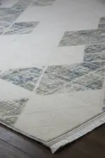 Avez Modern Krem Akrilik Makine Halısı - Görsel 2