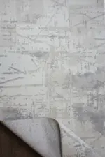 Brembio Modern Krem Polyester Makine Halısı - Görsel 4