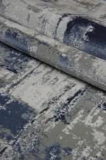 Privas Modern Gri Akrilik Makine Halısı - Görsel 7