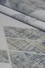 Avez Modern Krem Akrilik Makine Halısı - Görsel 7