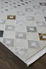 Callow Modern Krem Akrilik Makine Halısı - Görsel 2