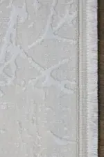 Moston Modern Krem Akrilik Makine Halısı - Görsel 3