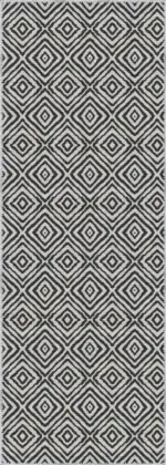 Letras Goemetrik Beyaz Polyester ve Pamuklu Yıkanabilir Kaydırmaz Taban Dijital Baskı Halı - Görsel 3