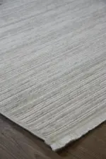 Nids Modern Krem Akrilik Makine Halısı - Görsel 2