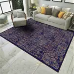 Jinan Çerçeveli Multi Polyester ve Pamuklu Kaydırmaz Tabanlı Yıkanabilir Dijital Baskı Halısı - Görsel 2