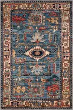 Pursad Klasik Göbekli Multi Polyester ve Pamuklu Kaydırmaz Tabanlı Yıkanabilir Dijital Baskı Halısı