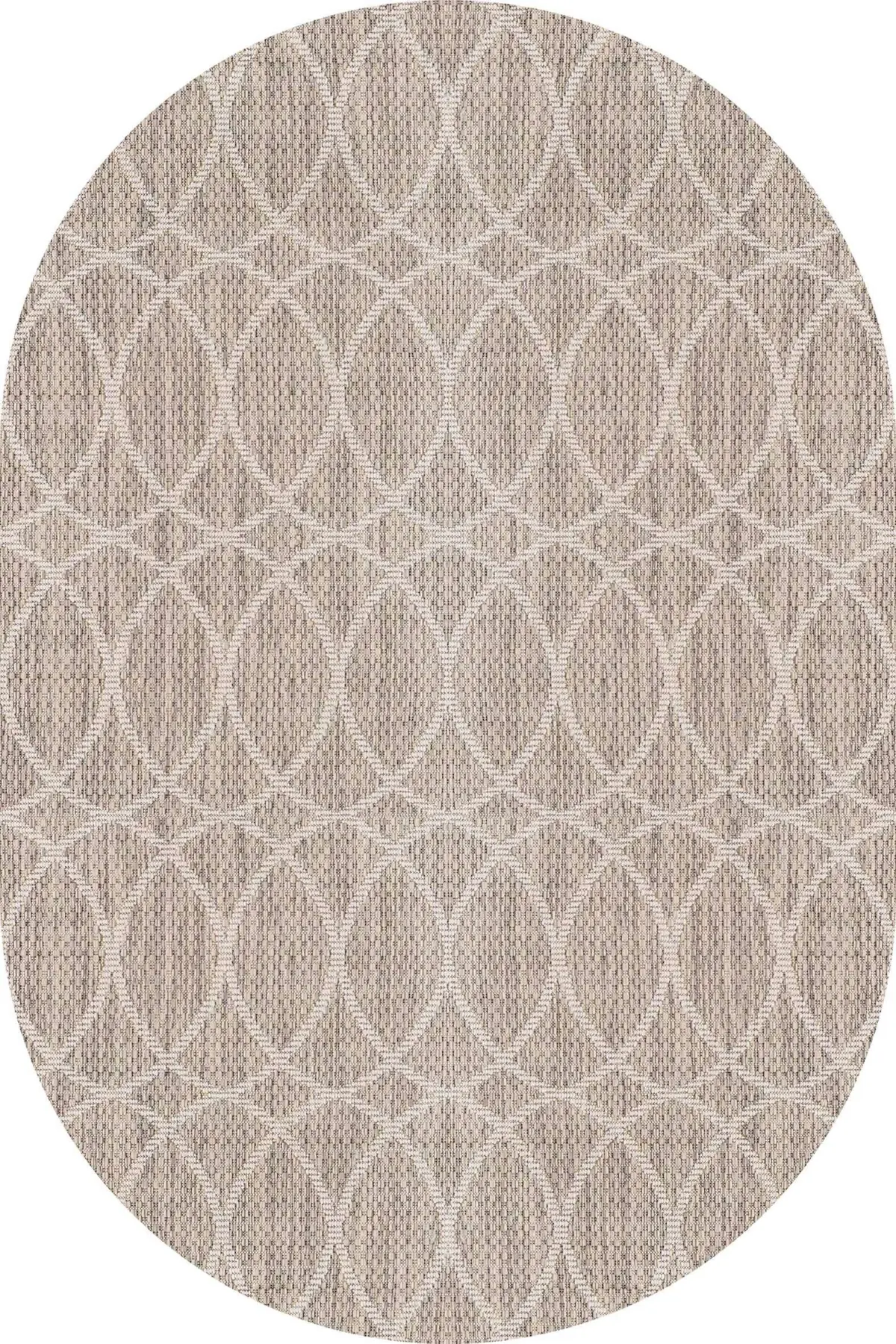 Tirora Modern Krem Polyester ve Pamuklu Kaydırmaz Tabanlı Yıkanabilir Dijital Baskı Halısı - Görsel 6