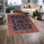 Pakse Çerçeveli Multi Polyester ve Pamuklu Kaydırmaz Tabanlı Yıkanabilir Dijital Baskı Halısı - Görsel 2