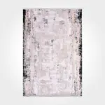 Bellinge Modern Gri Siyah Triko Akrilik Pamuk atkılı Makine Halısı - Görsel 2