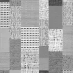 Sohuse Patchwork Gri Triko Akrilik Pamuk atkılı Makine Halısı